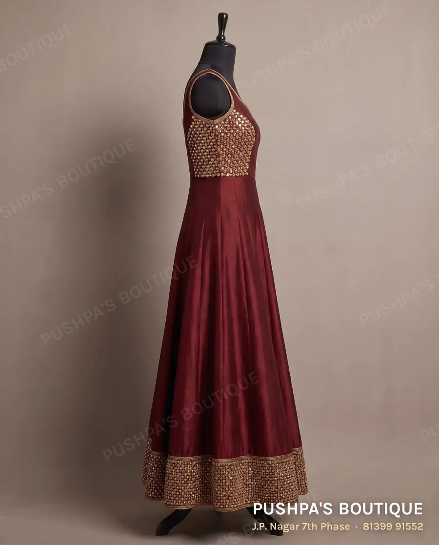 Gown PB-107, square neck, sleeveless, photo 3