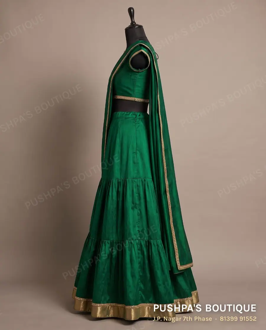 Langa davani (half saree) PB-109, boat neck, cap sleeve, photo 3