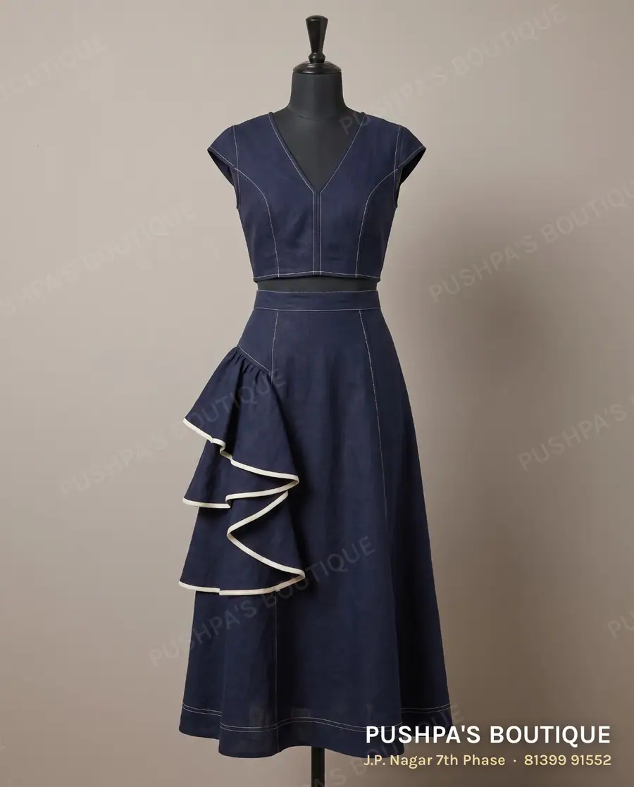 Co-ord set PB-112, V neck, cap sleeve