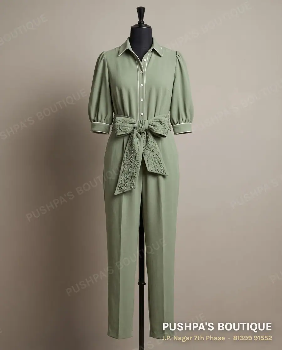Western outfit PB-116, collar, puff sleeve