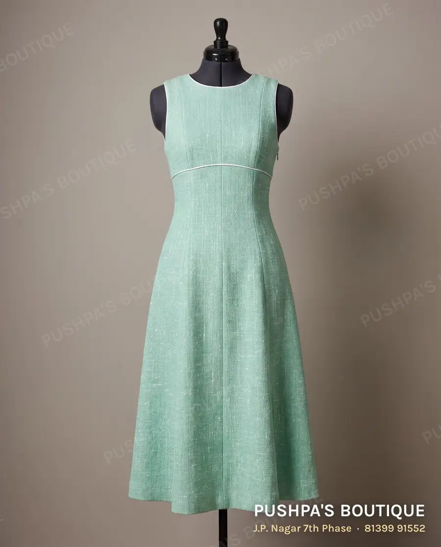 Gown PB-121, round neck, sleeveless