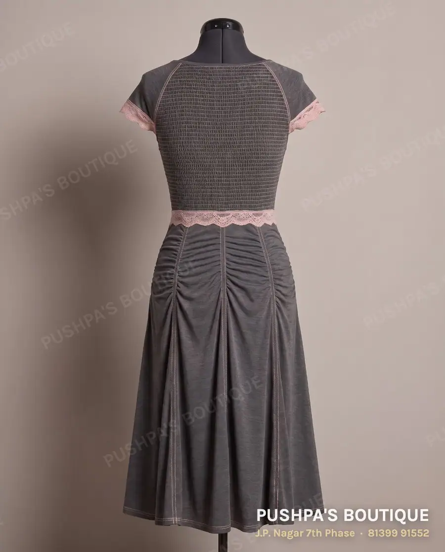 Gown PB-139, V neck, cap sleeve, photo 2