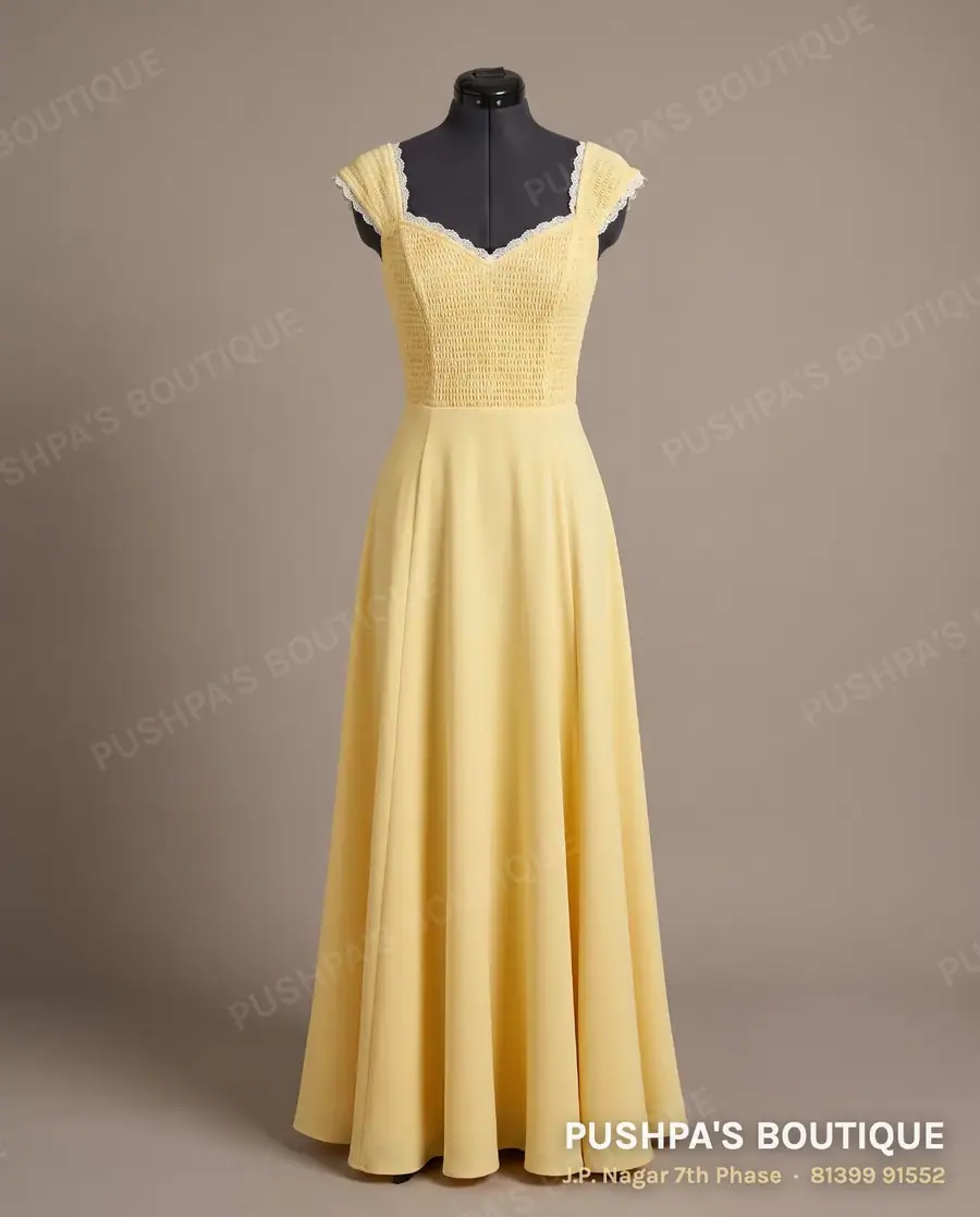 Gown PB-142, sweetheart neck, cap sleeve