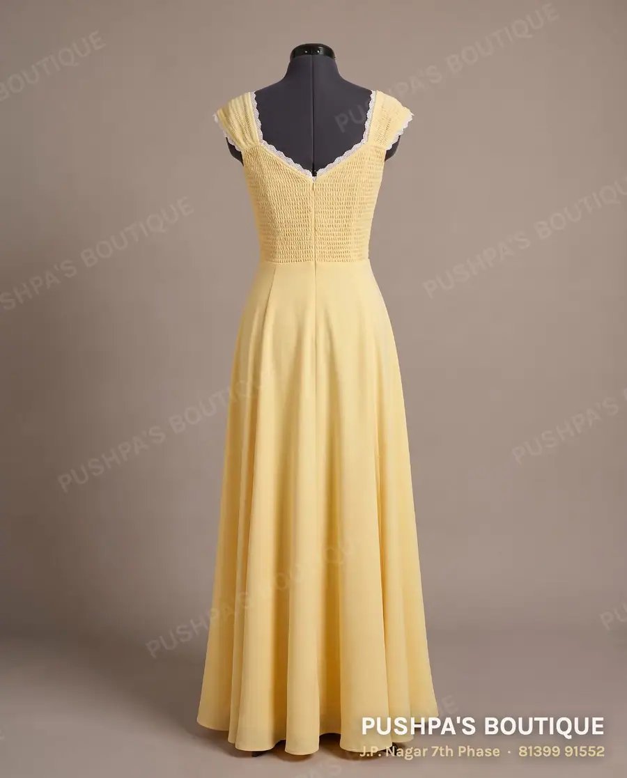 Gown PB-142, sweetheart neck, cap sleeve, photo 2