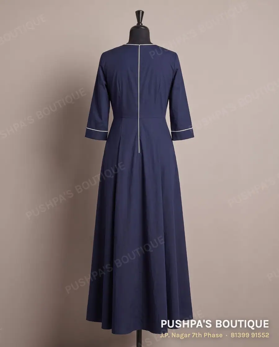 Gown PB-143, round neck, three quarter sleeve, photo 2