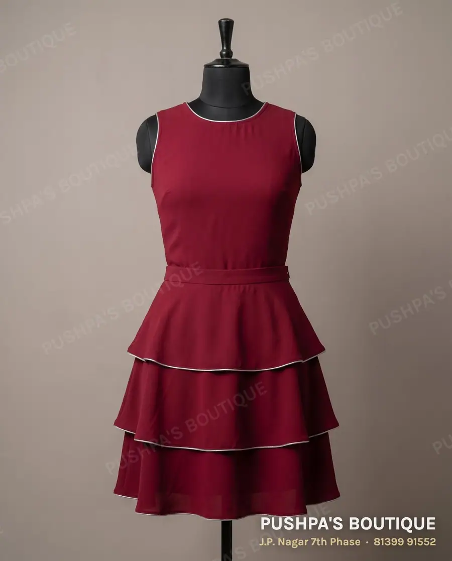 Skirt PB-148, round neck, sleeveless