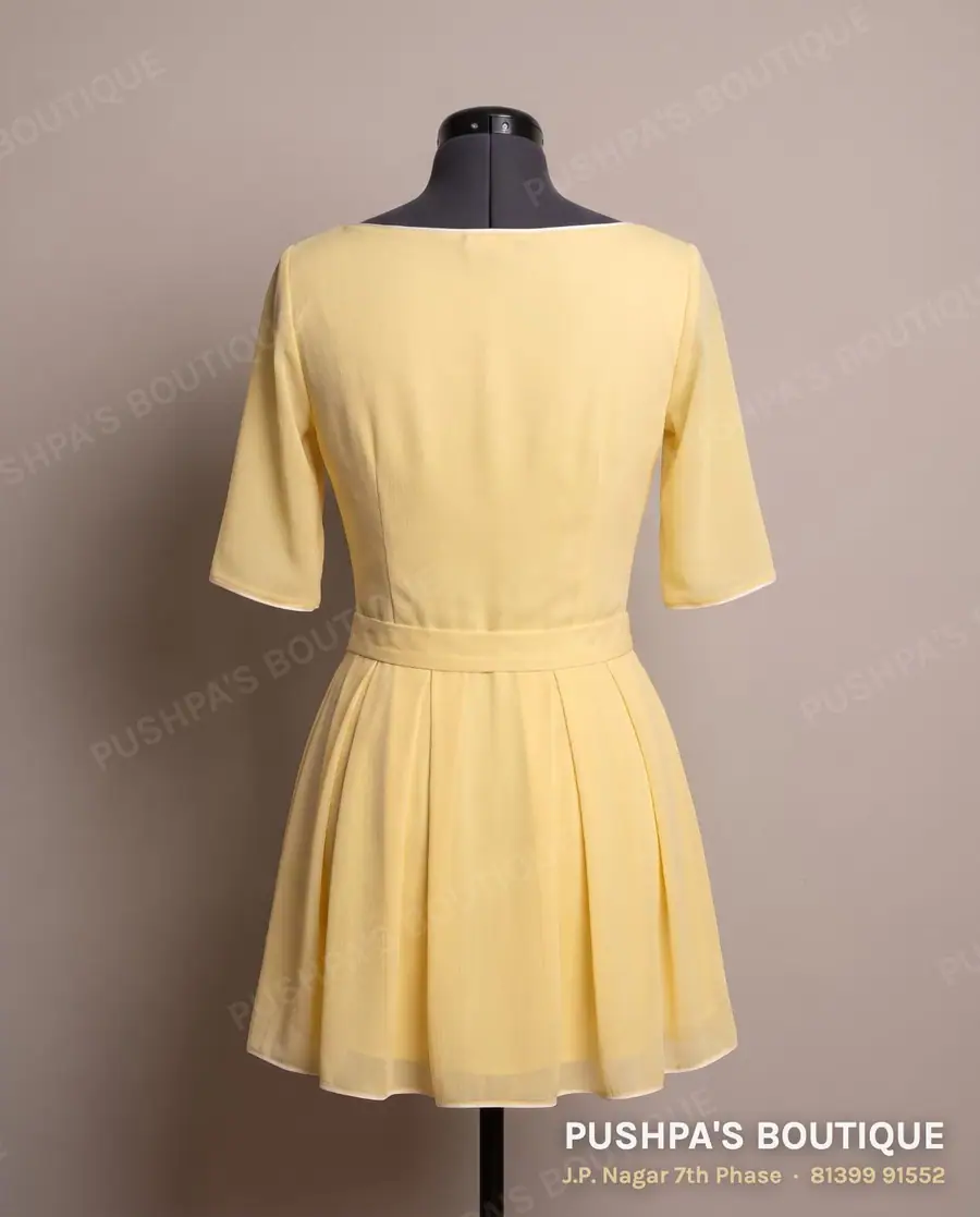Skirt PB-150, boat neck, elbow sleeve, photo 2