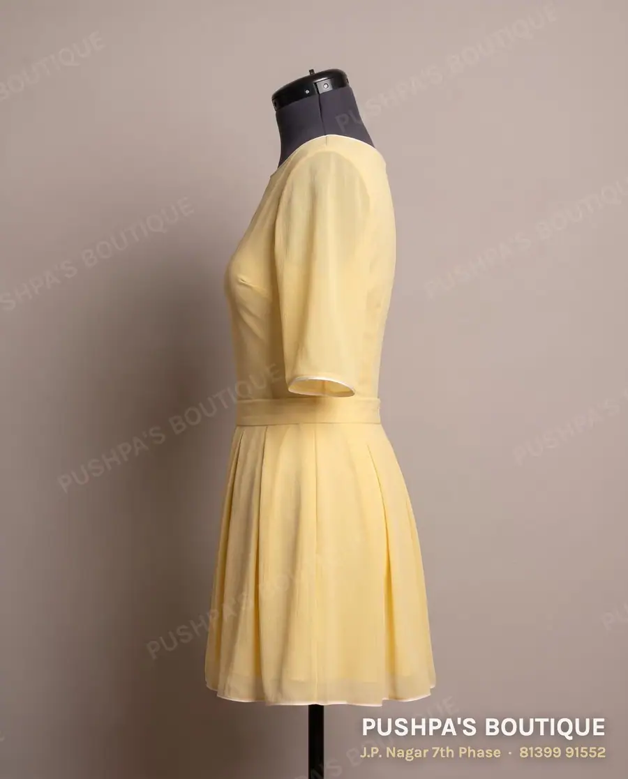 Skirt PB-150, boat neck, elbow sleeve, photo 3
