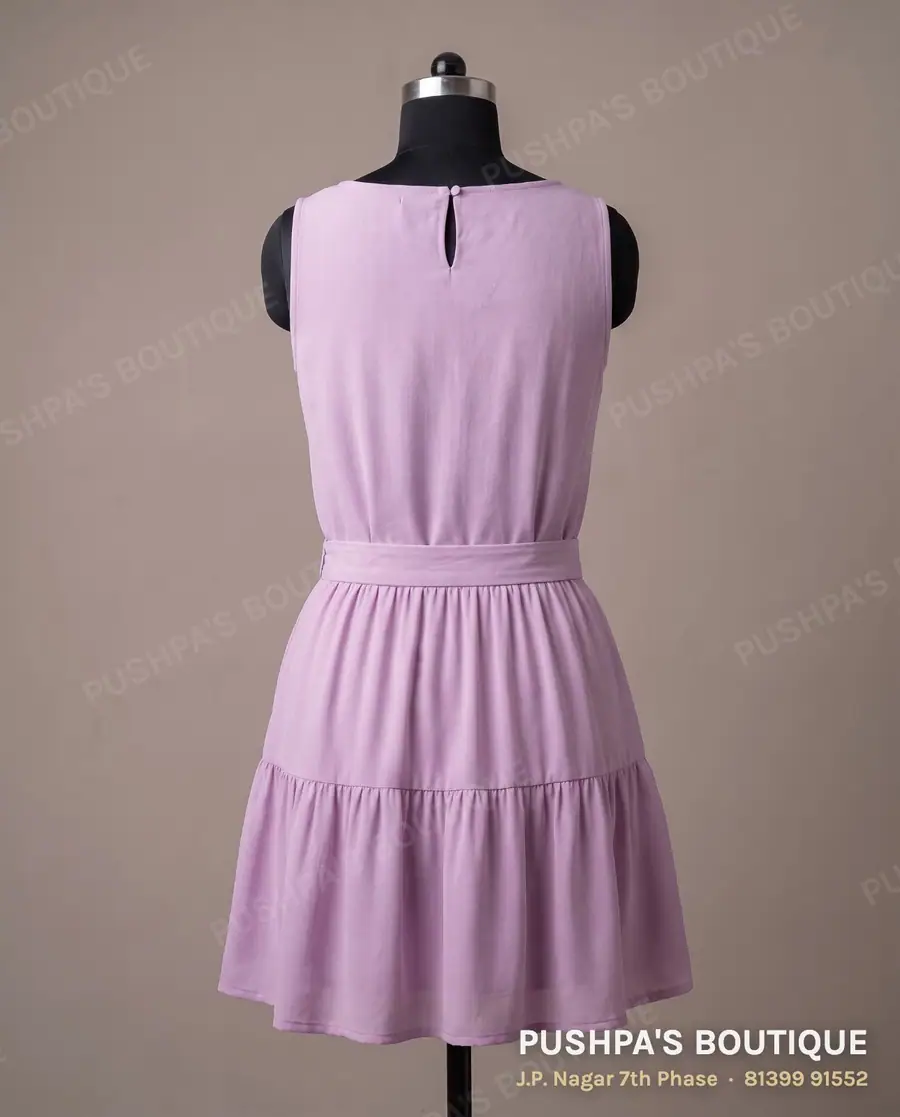Skirt PB-151, boat neck, sleeveless, photo 2