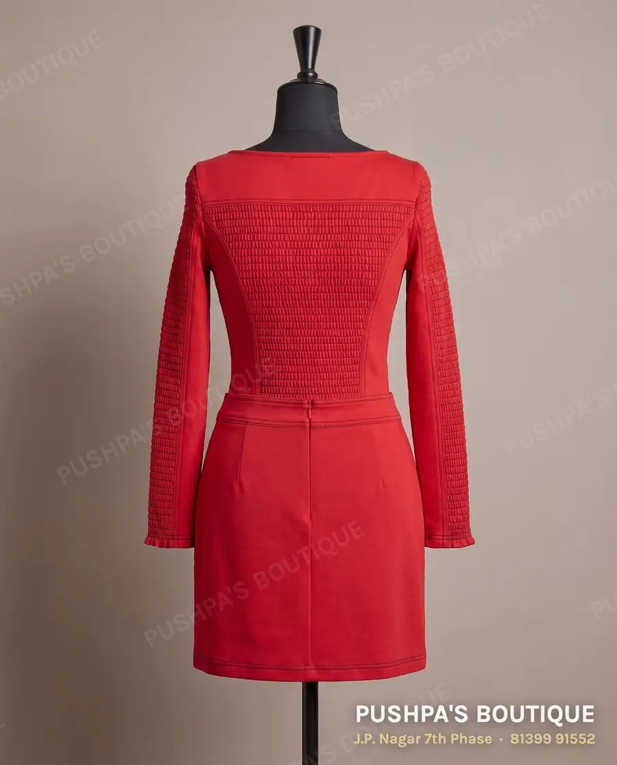 Skirt PB-152, boat neck, full sleeve, photo 2