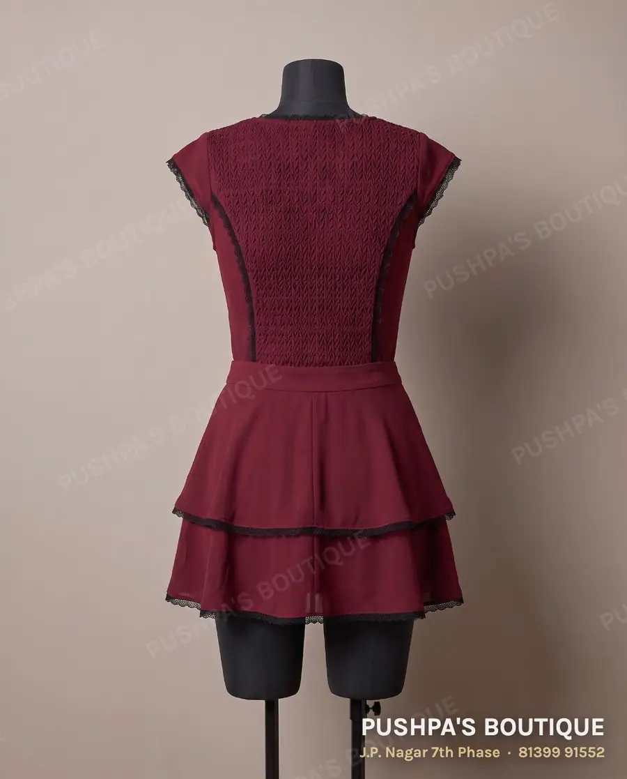 Skirt PB-154, V neck, cap sleeve, photo 2