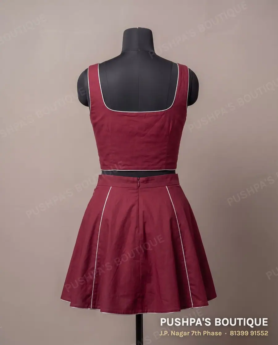 Skirt PB-158, square neck, sleeveless, photo 2