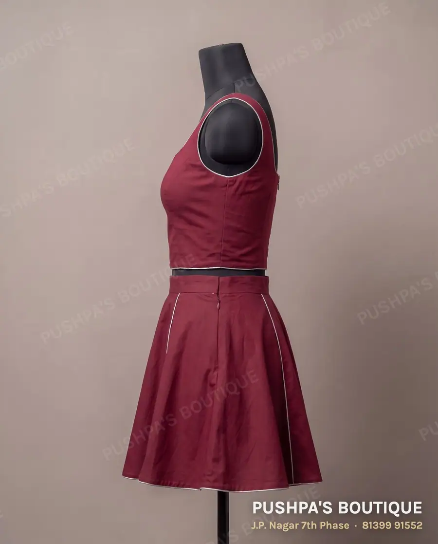 Skirt PB-158, square neck, sleeveless, photo 3