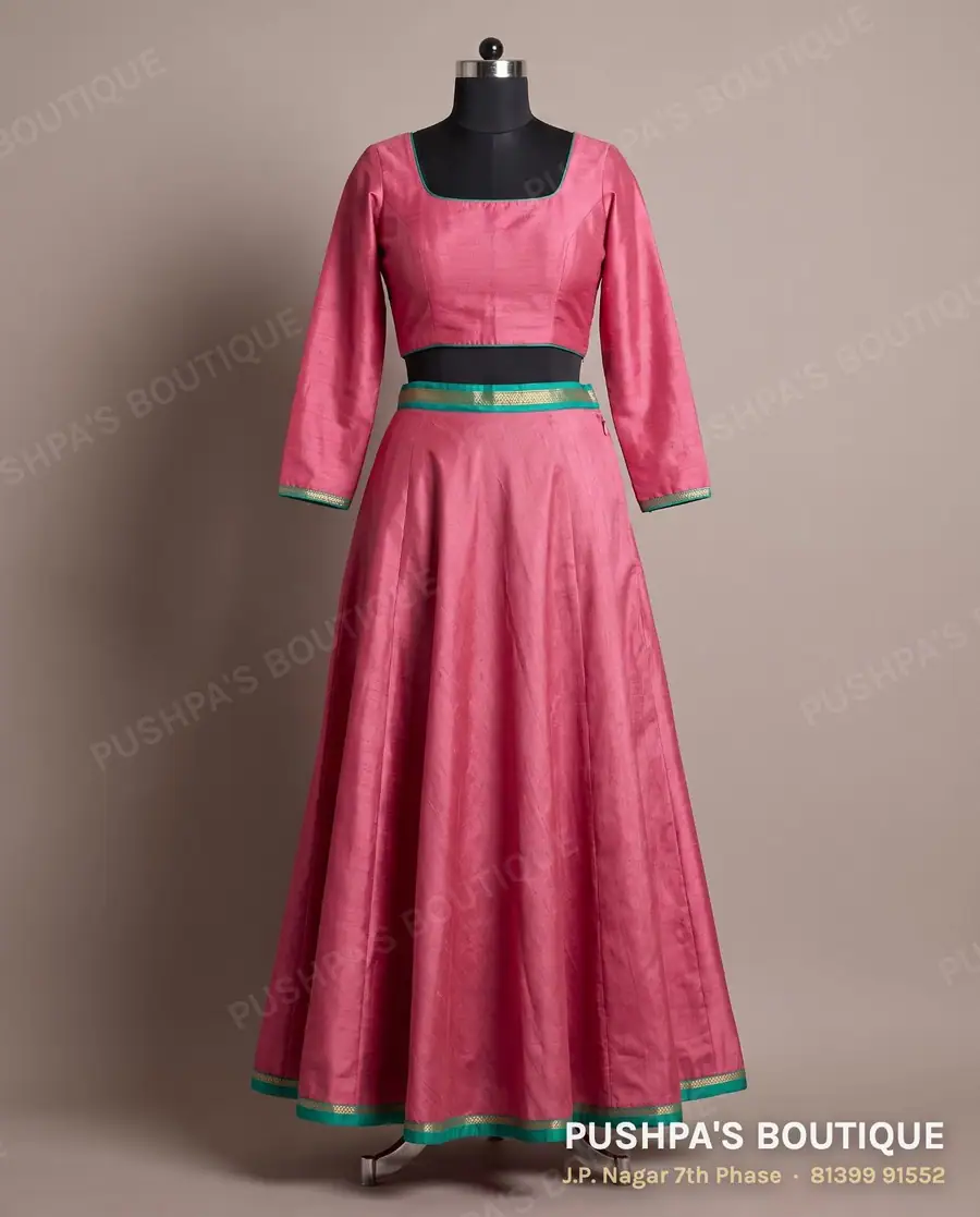 Skirt PB-161, square neck, full sleeve