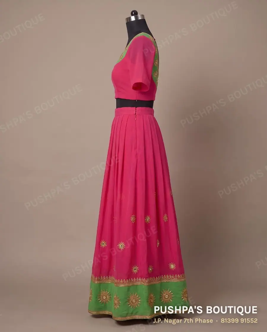 Skirt PB-162, square neck, short sleeve, photo 3