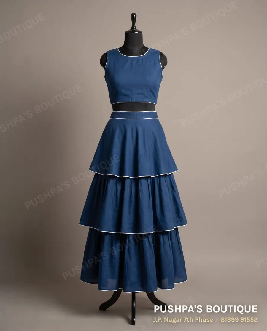 Skirt PB-167, round neck, sleeveless