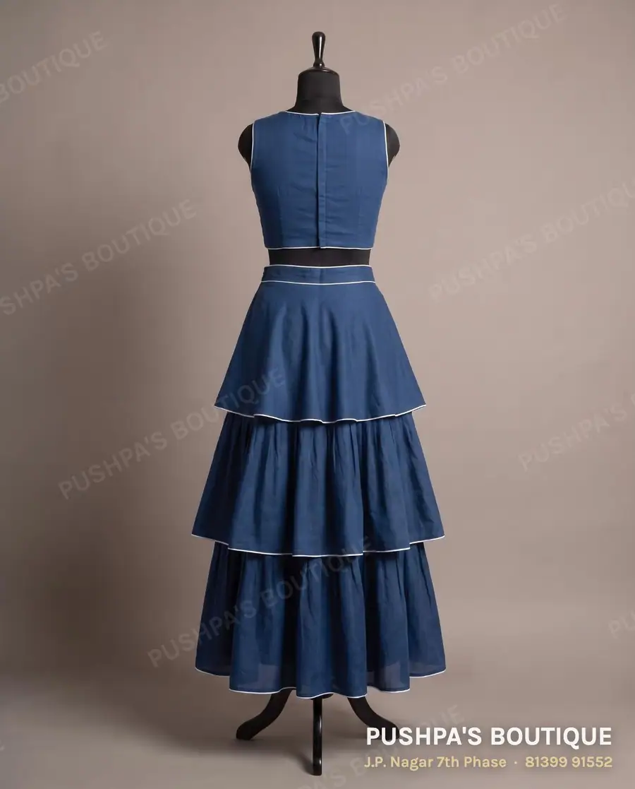 Skirt PB-167, round neck, sleeveless, photo 2