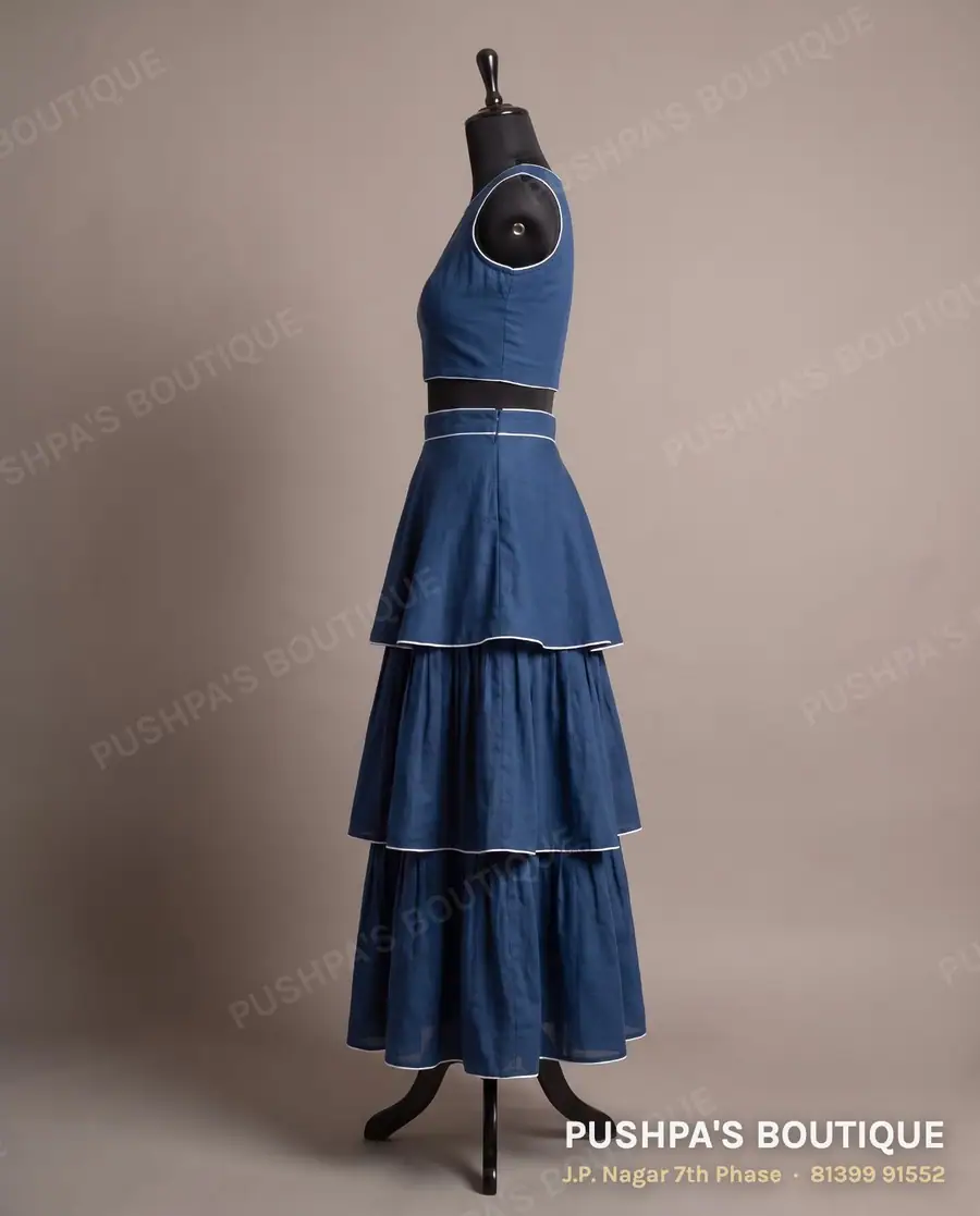 Skirt PB-167, round neck, sleeveless, photo 3