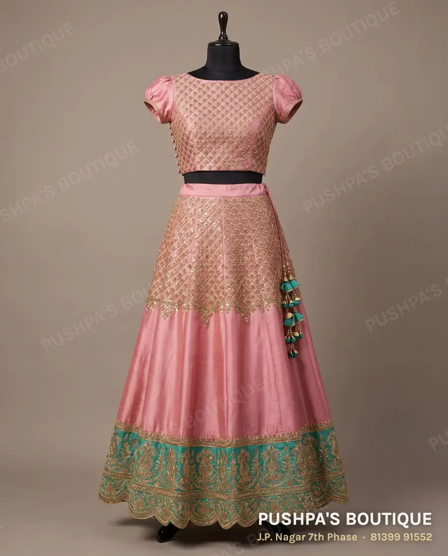 Skirt PB-168, boat neck, puff sleeve
