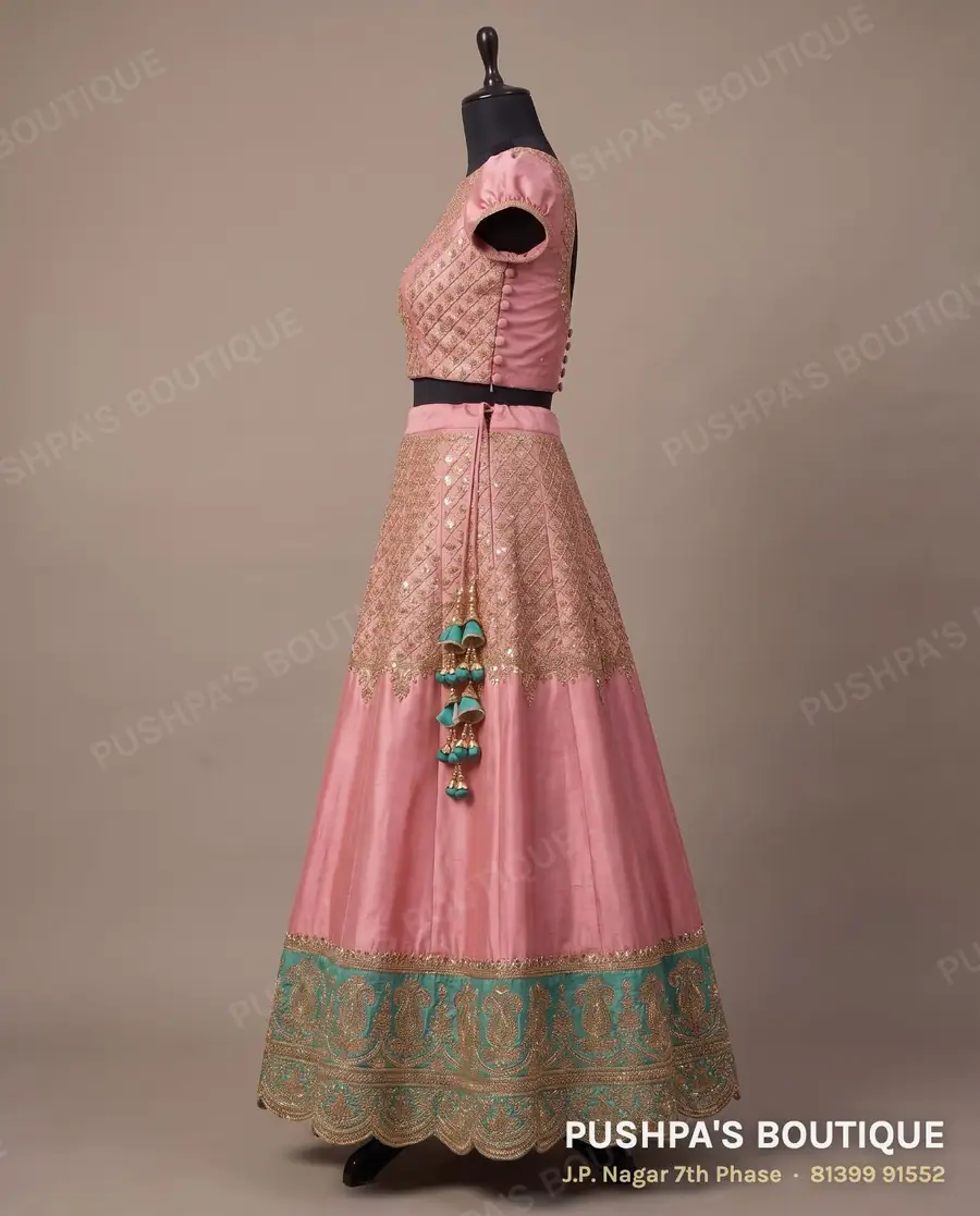 Skirt PB-168, boat neck, puff sleeve, photo 3