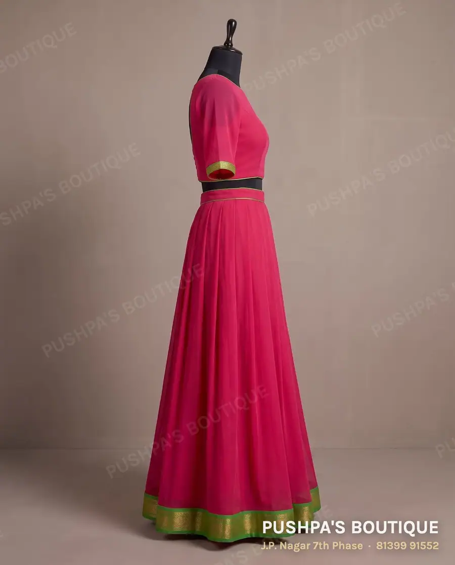 Skirt PB-169, boat neck, elbow sleeve, photo 3