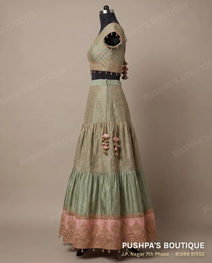 Skirt PB-173, V neck, cap sleeve, photo 3