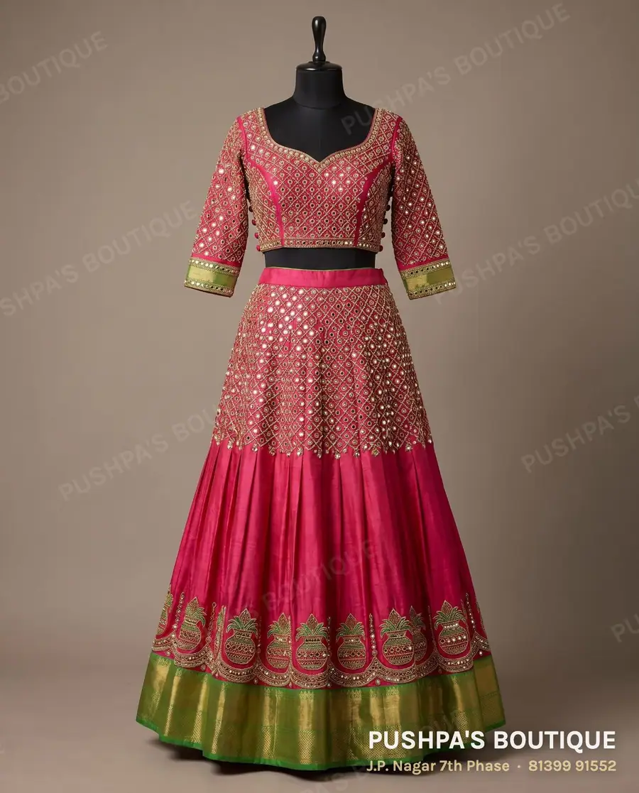 Skirt PB-175, sweetheart neck, three quarter sleeve