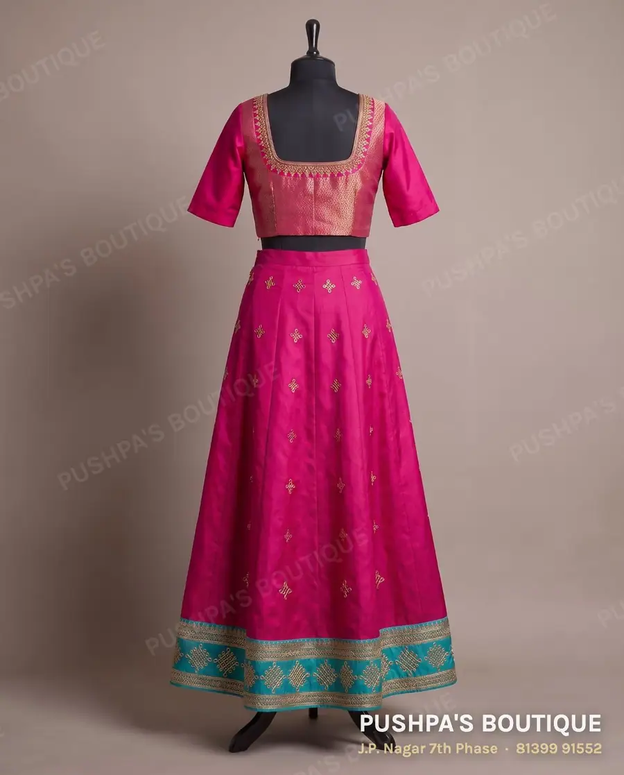 Skirt PB-176, square neck, elbow sleeve, photo 2