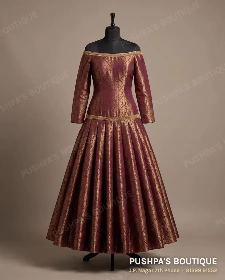 Gown PB-195, full sleeve