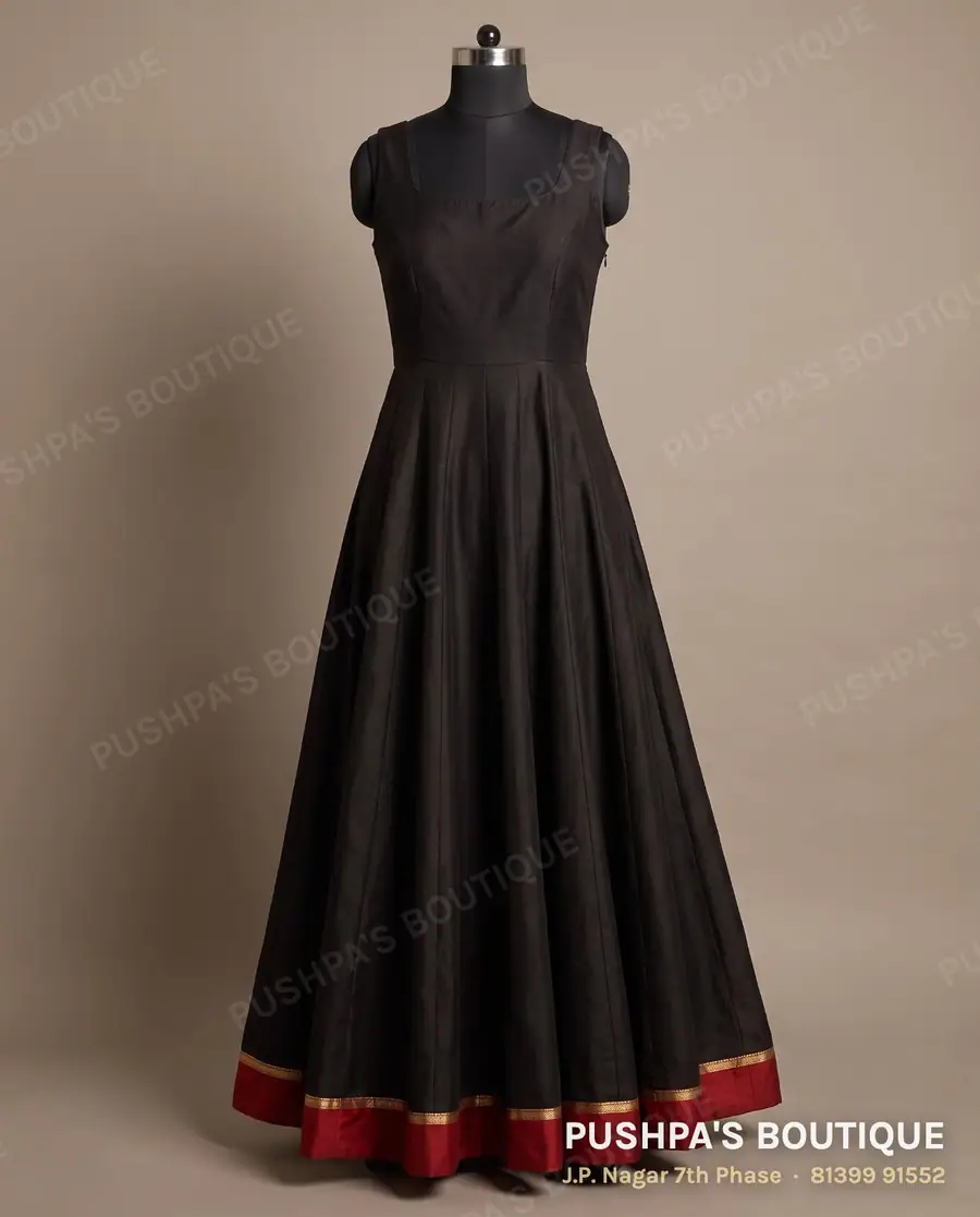 Gown PB-196, square neck, sleeveless