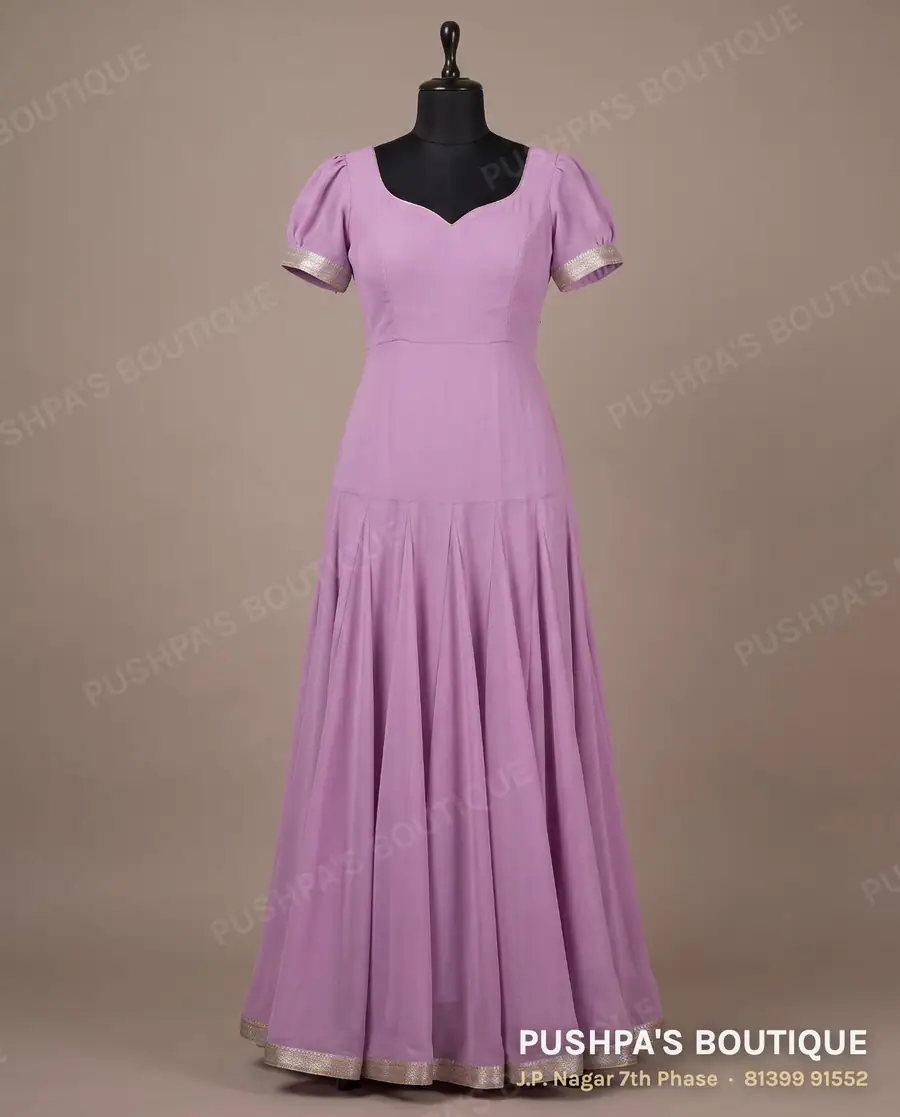 Gown PB-200, sweetheart neck, puff sleeve