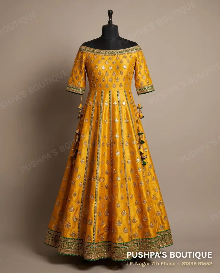 Gown PB-203, elbow sleeve