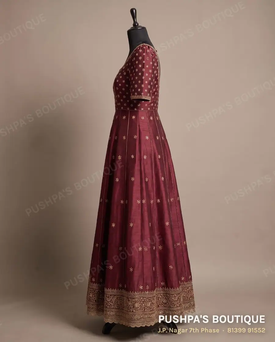 Gown PB-204, square neck, puff sleeve, photo 3