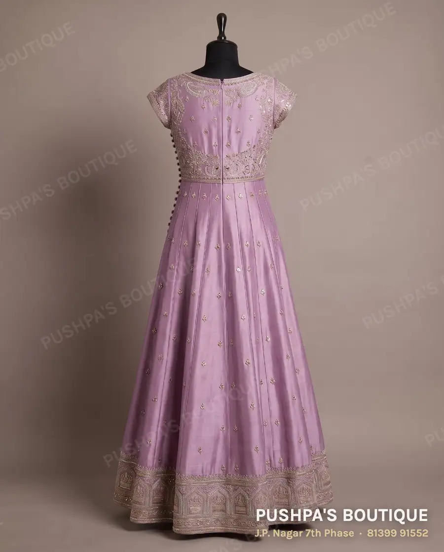 Gown PB-208, boat neck, cap sleeve, photo 2