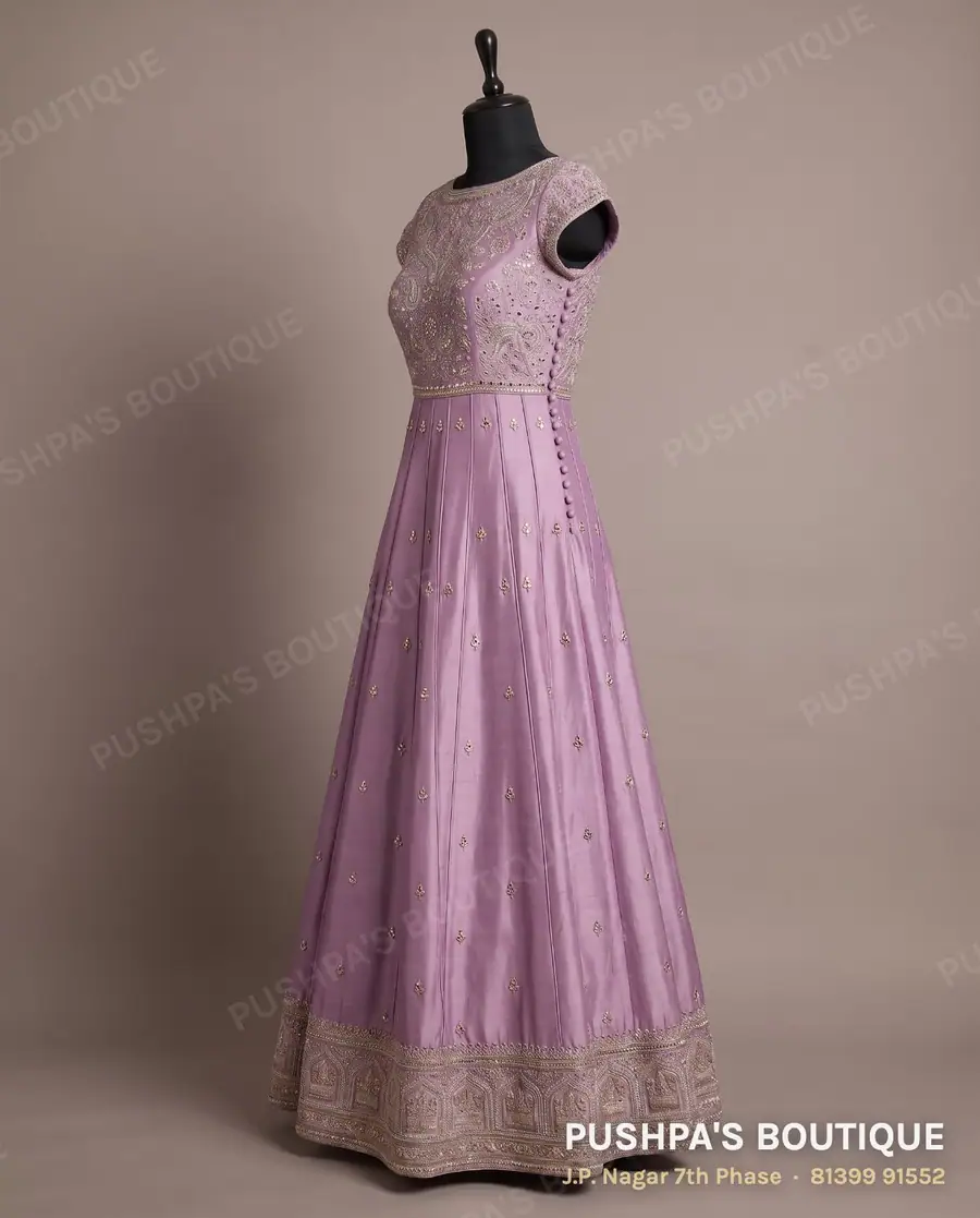 Gown PB-208, boat neck, cap sleeve, photo 3