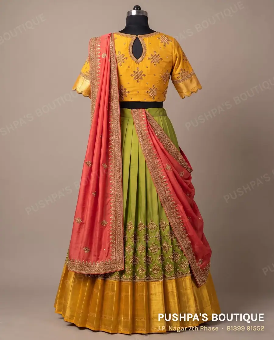 Langa davani (half saree) PB-227, short sleeve, photo 2