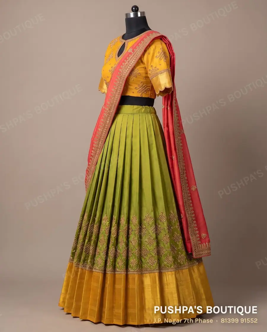 Langa davani (half saree) PB-227, short sleeve, photo 3