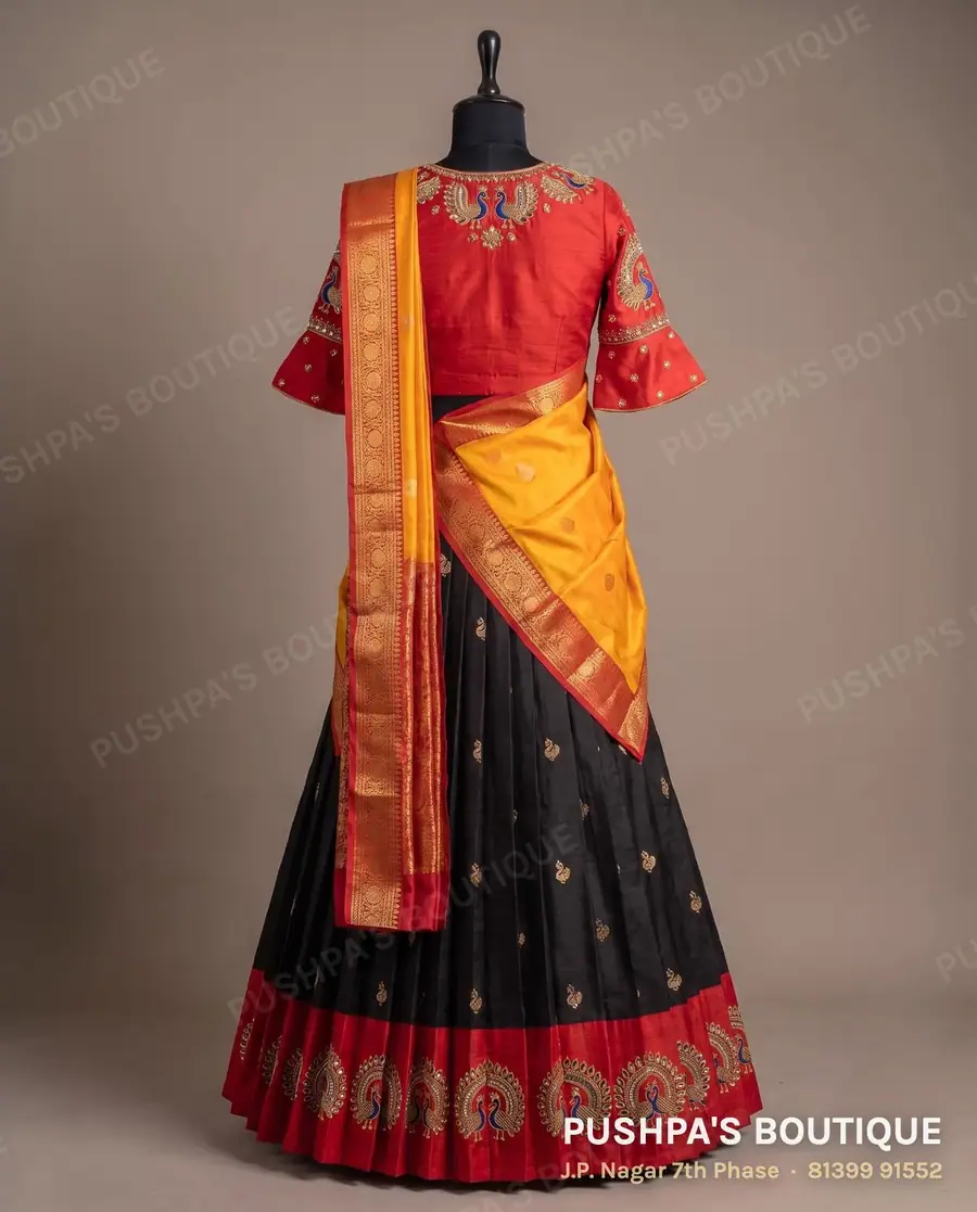 Langa davani (half saree) PB-229, high neck, photo 2