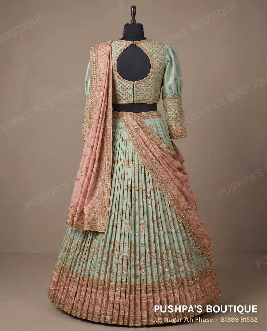 Langa davani (half saree) PB-234, puff sleeve, photo 2