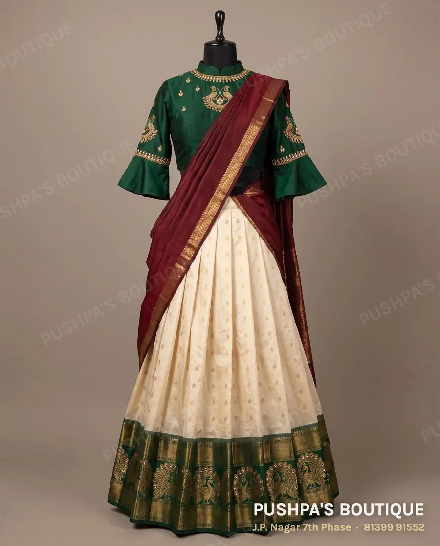 Langa davani (half saree) PB-251, high neck