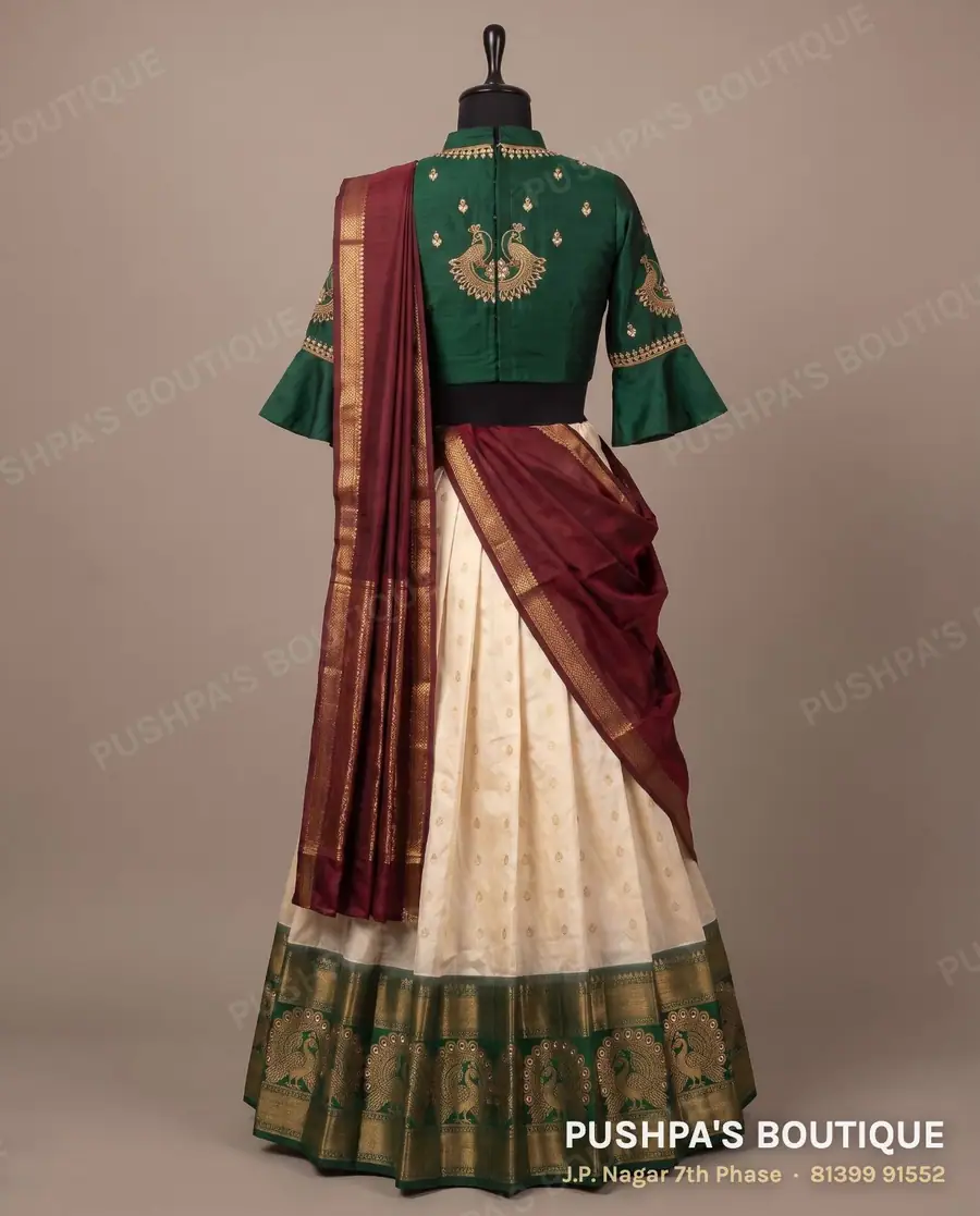 Langa davani (half saree) PB-251, high neck, photo 2