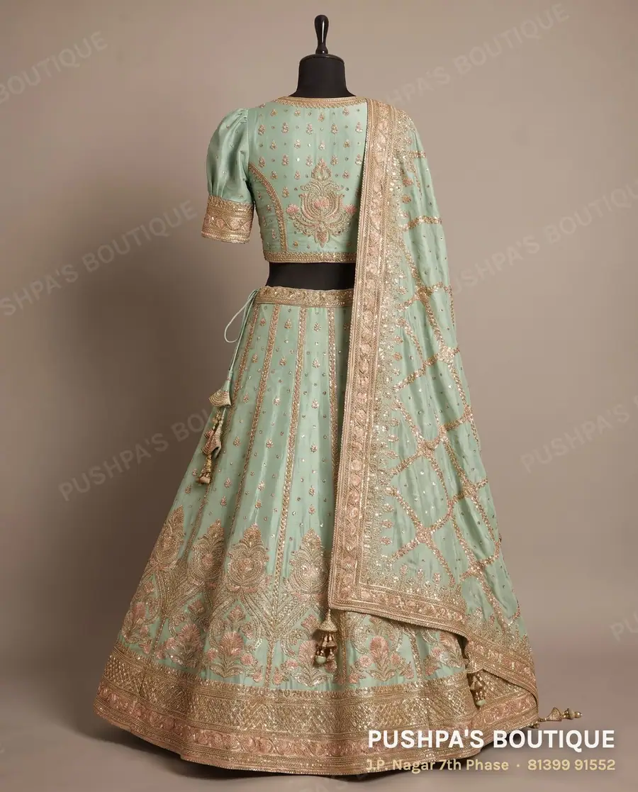 Langa davani (half saree) PB-255, puff sleeve, photo 2