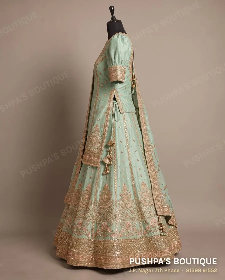 Langa davani (half saree) PB-255, puff sleeve, photo 3