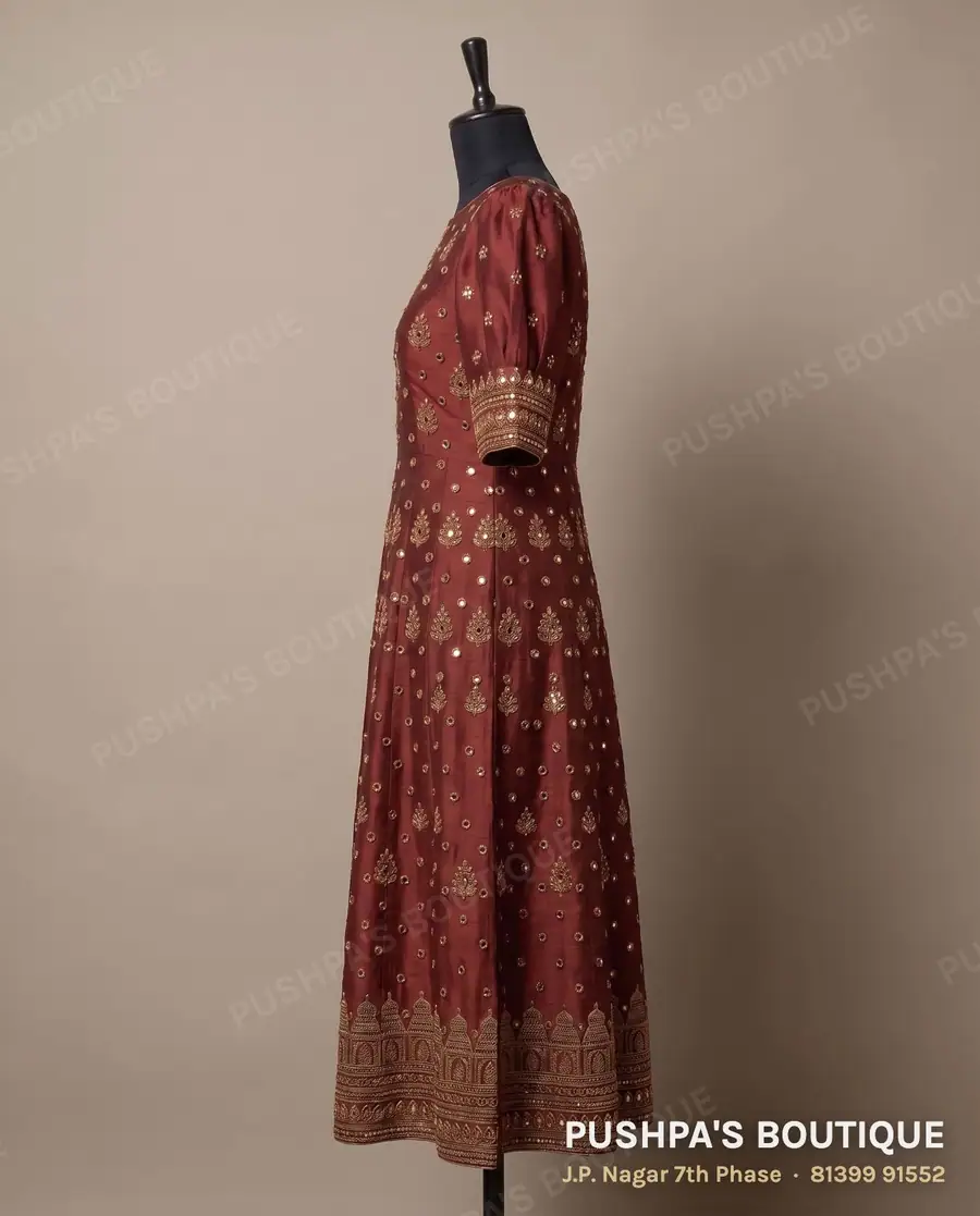 Kurta PB-259, boat neck, puff sleeve, photo 3