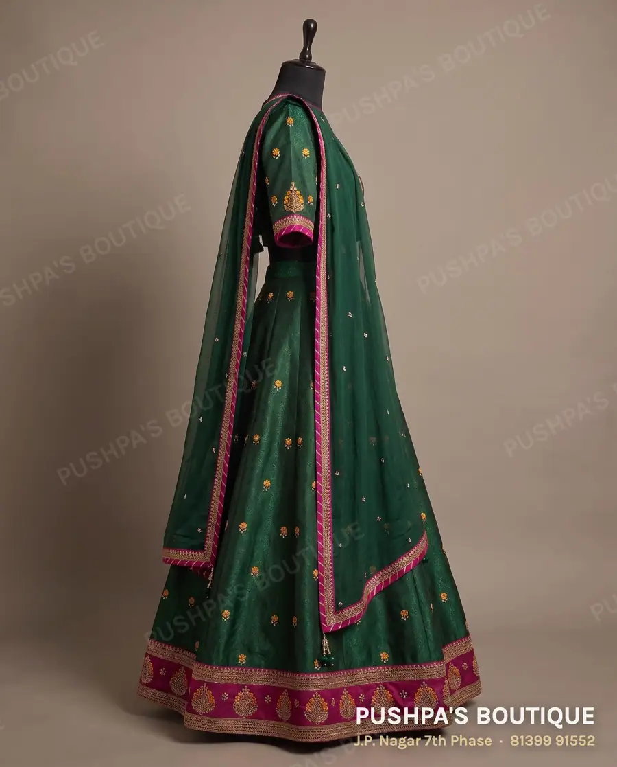 Lehenga PB-267, high neck, elbow sleeve, photo 3