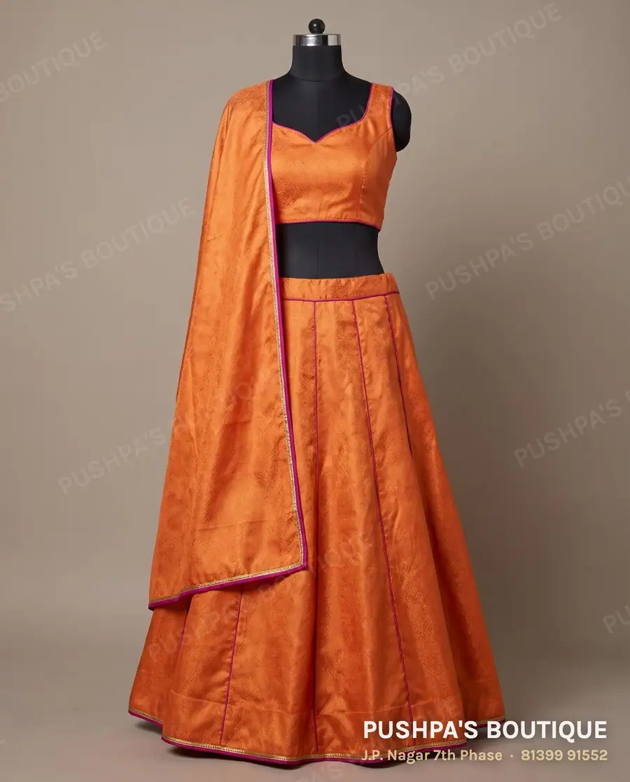 Lehenga PB-272, sweetheart neck, sleeveless