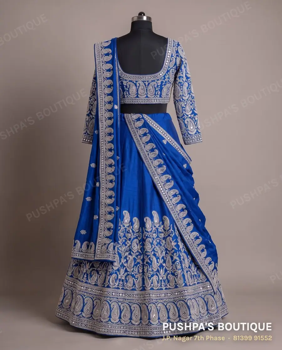 Langa davani (half saree) PB-273, square neck, full sleeve, photo 2