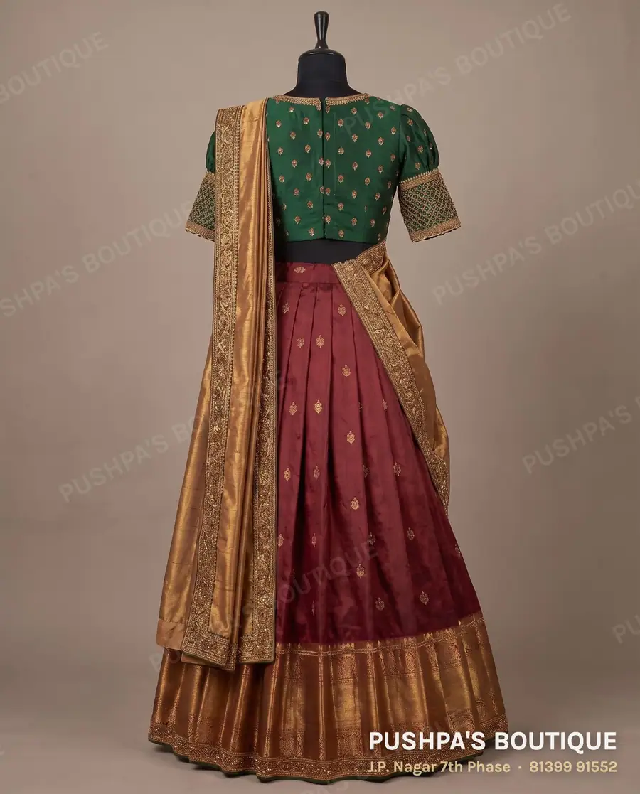 Langa davani (half saree) PB-286, puff sleeve, photo 2