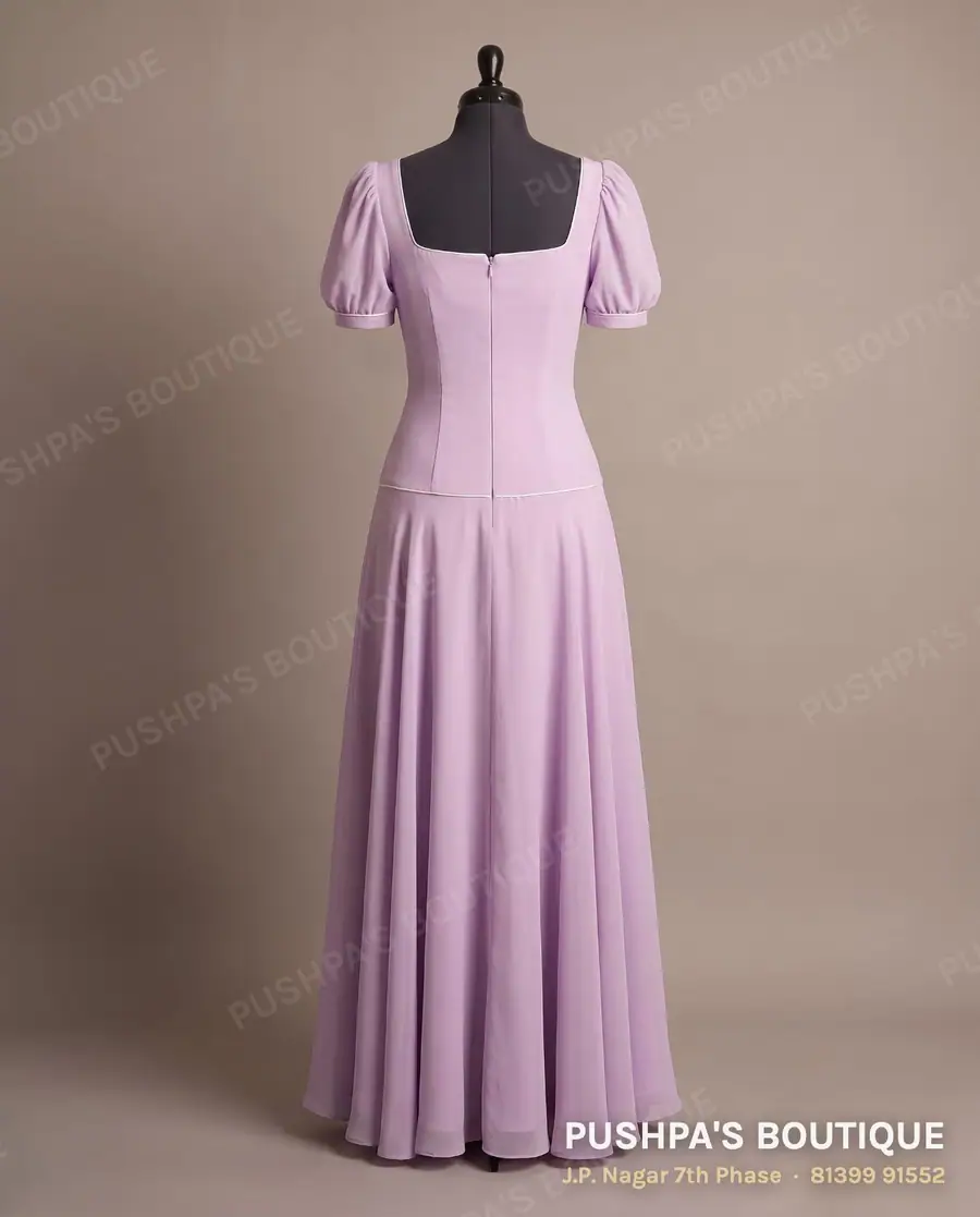 Gown PB-299, sweetheart neck, puff sleeve, photo 2