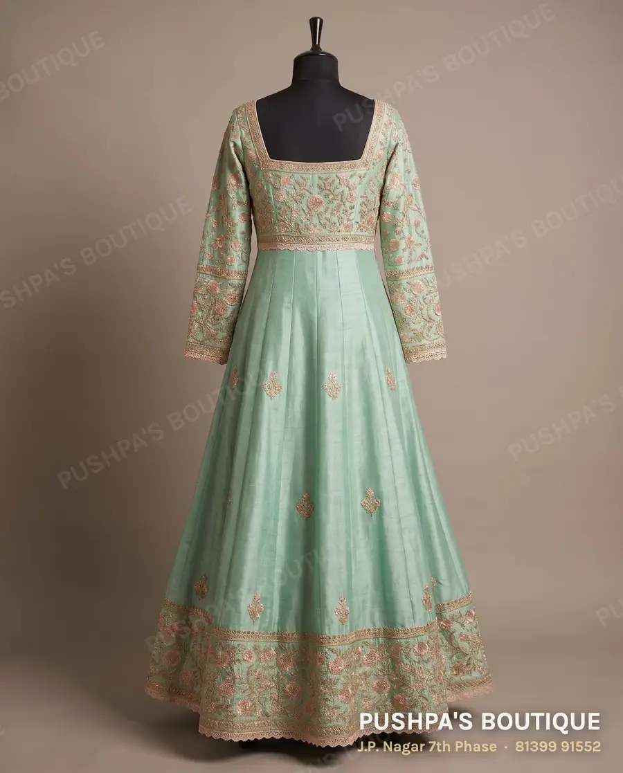 Gown PB-302, square neck, full sleeve, photo 2